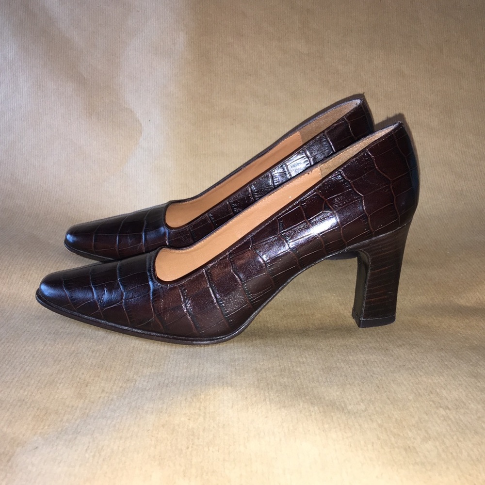 VINTAGE Ralph Lauren Brown High Heels